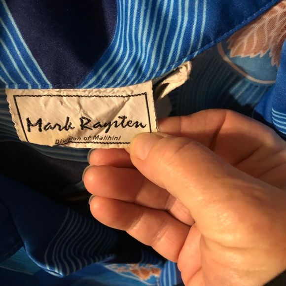 Vintage 1970’s Mark Raysten Poly 80’s Hawaiian Aloha Perfect Flawless  2 XL - Picture 2 of 4